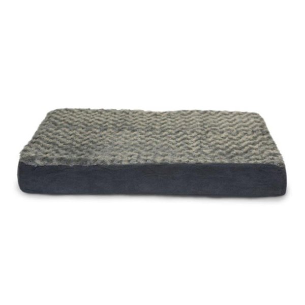 Petpalace Ultra Plush Deluxe Ortho Mat - Gray  Large Pet Bed PE641117